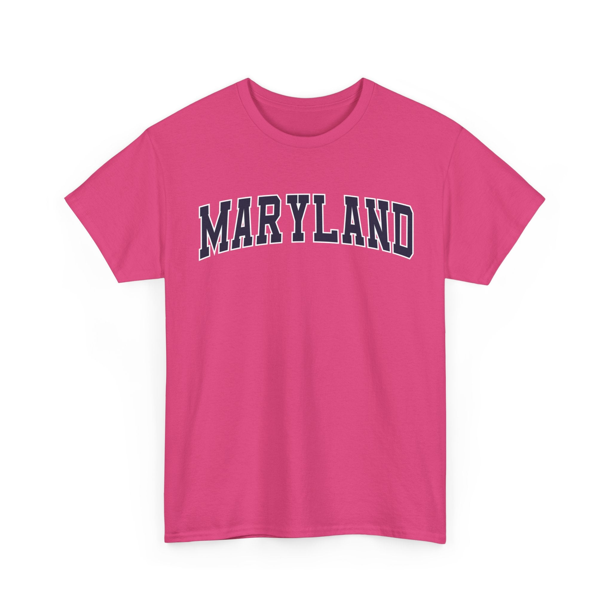 Maryland Vintage Varsity Unisex T-shirt - Heliconia / S - T-Shirt