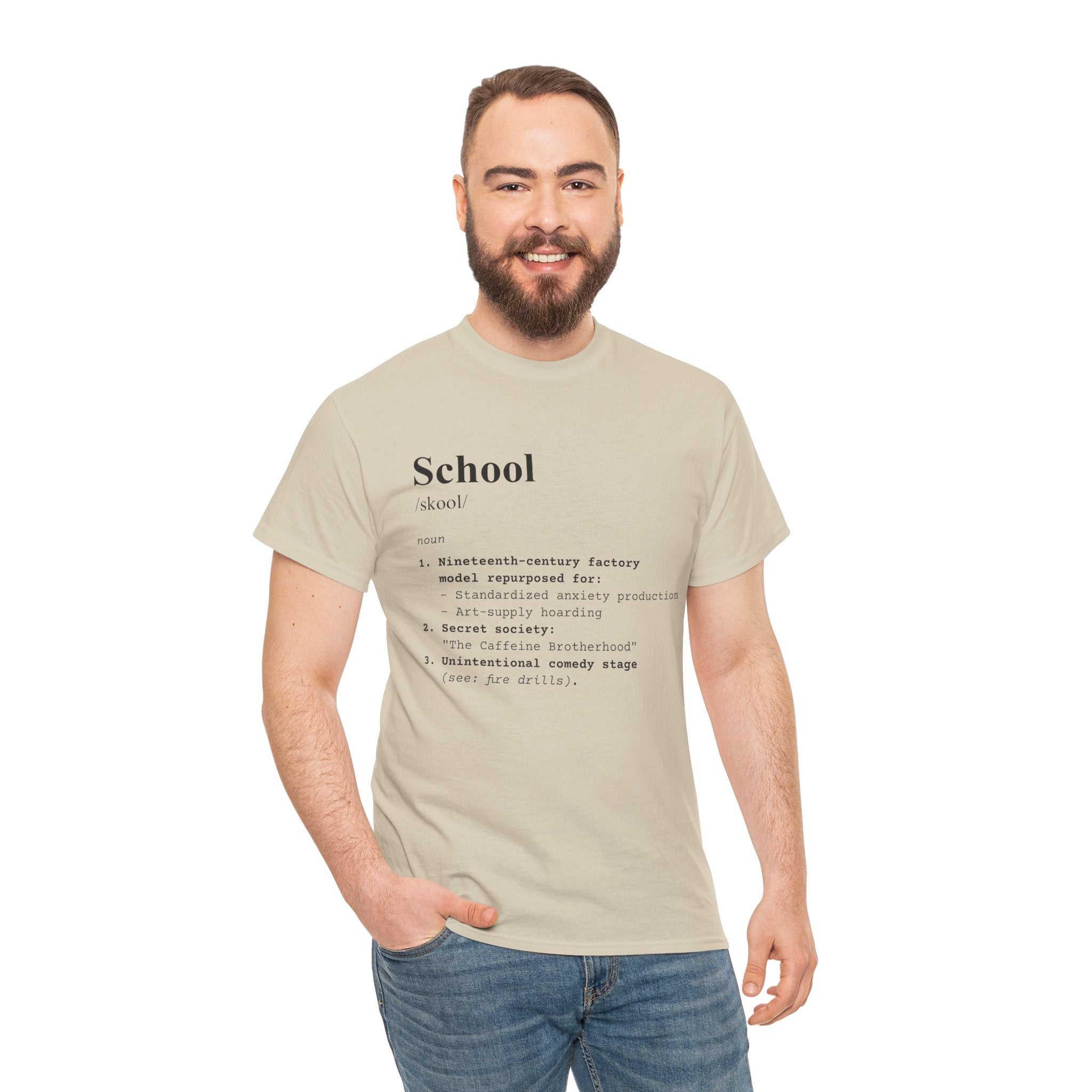 School Definition Unisex Tee Perfect for Students Teachers Casual Wear Back to School Birthday Gifts Graduation