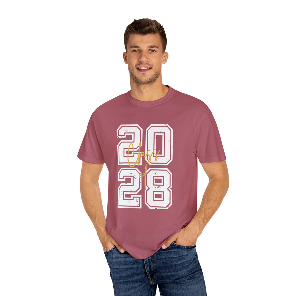 Graduation Unisex T-Shirt 2028 Customizable College Tee High School Graduation Gift Trendy Casual Wear - T-Shirt
