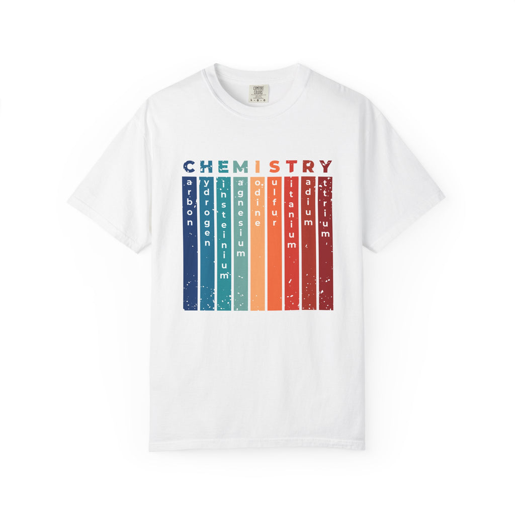 Vintage Chemistry T-Shirt | Retro Science Lover Tee - White / S