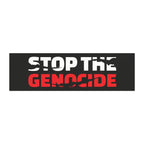Stop the Genocide Car Magnet - 10’’ × 3’’ / Rectangle / 1 pc - Home Decor
