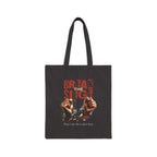 Break Siege Cotton Canvas Tote Bag - Black / 15’’ x 16’’ - Bags