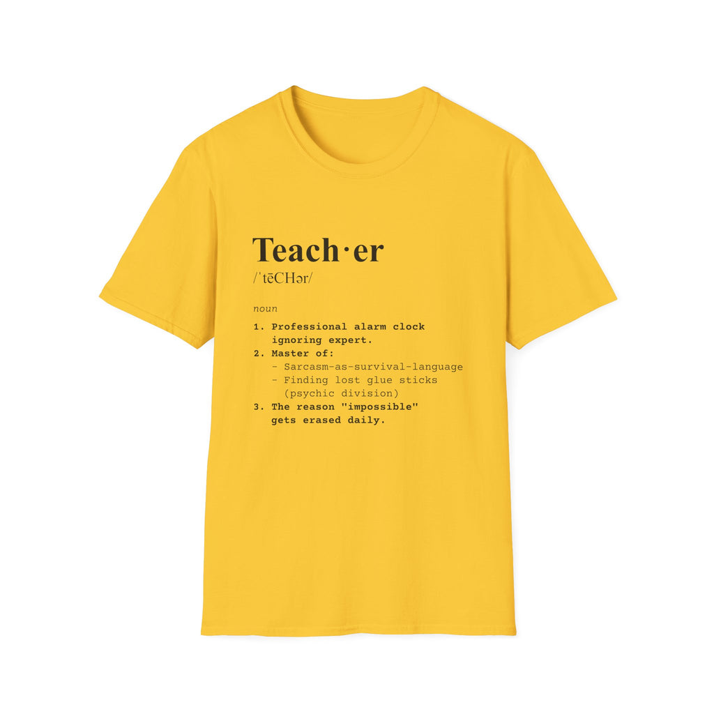 Teacher Definition T-Shirt (V3) - Daisy / S - T-Shirt