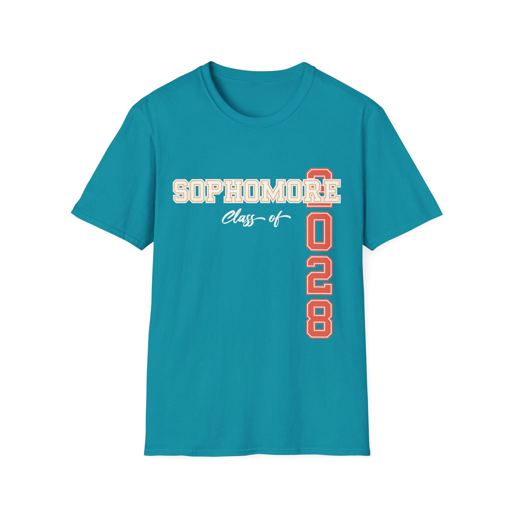 Sophomore Class of 2028 T-Shirt | Graduation Shirt | School Spirit Tee | Trendy Back to School Apparel | Gift