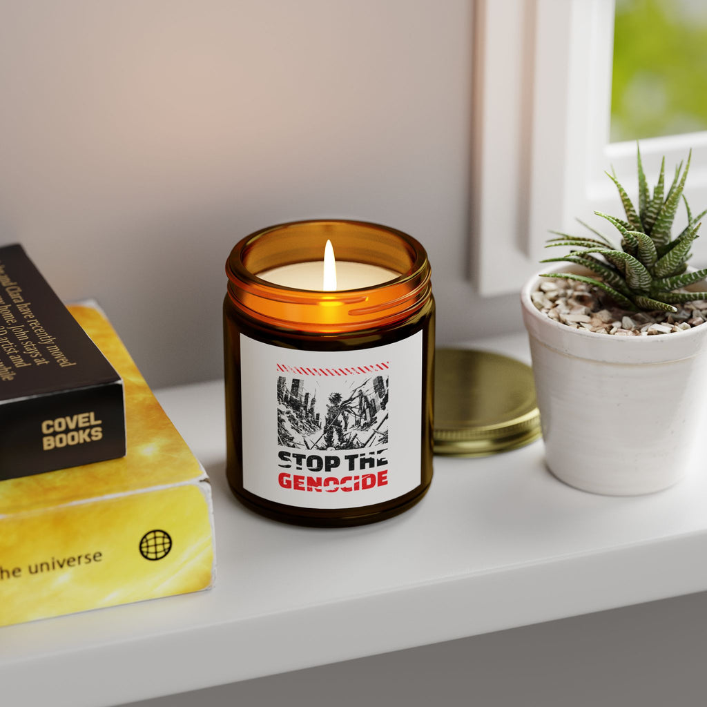Stop the Genocide Scented Candles - Home Decor