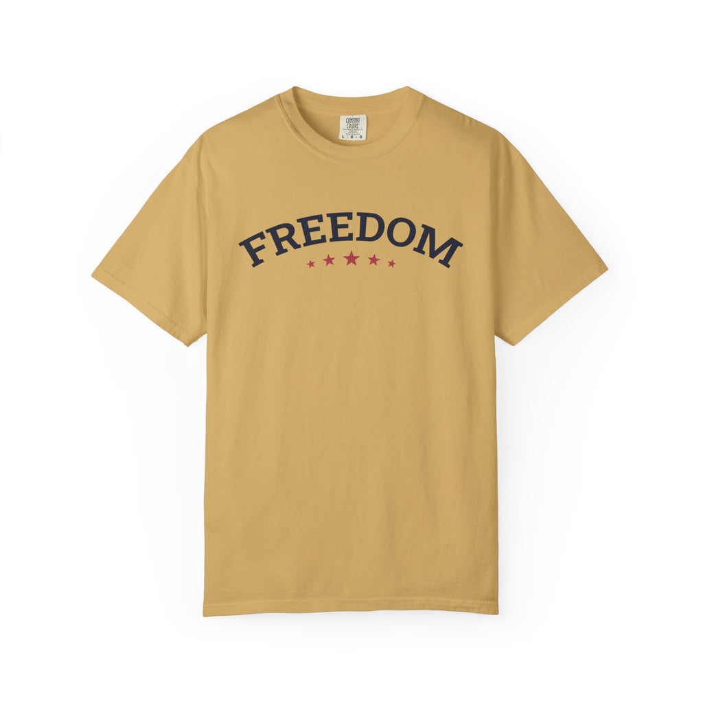 Freedom Unisex T-Shirt - Mustard / S