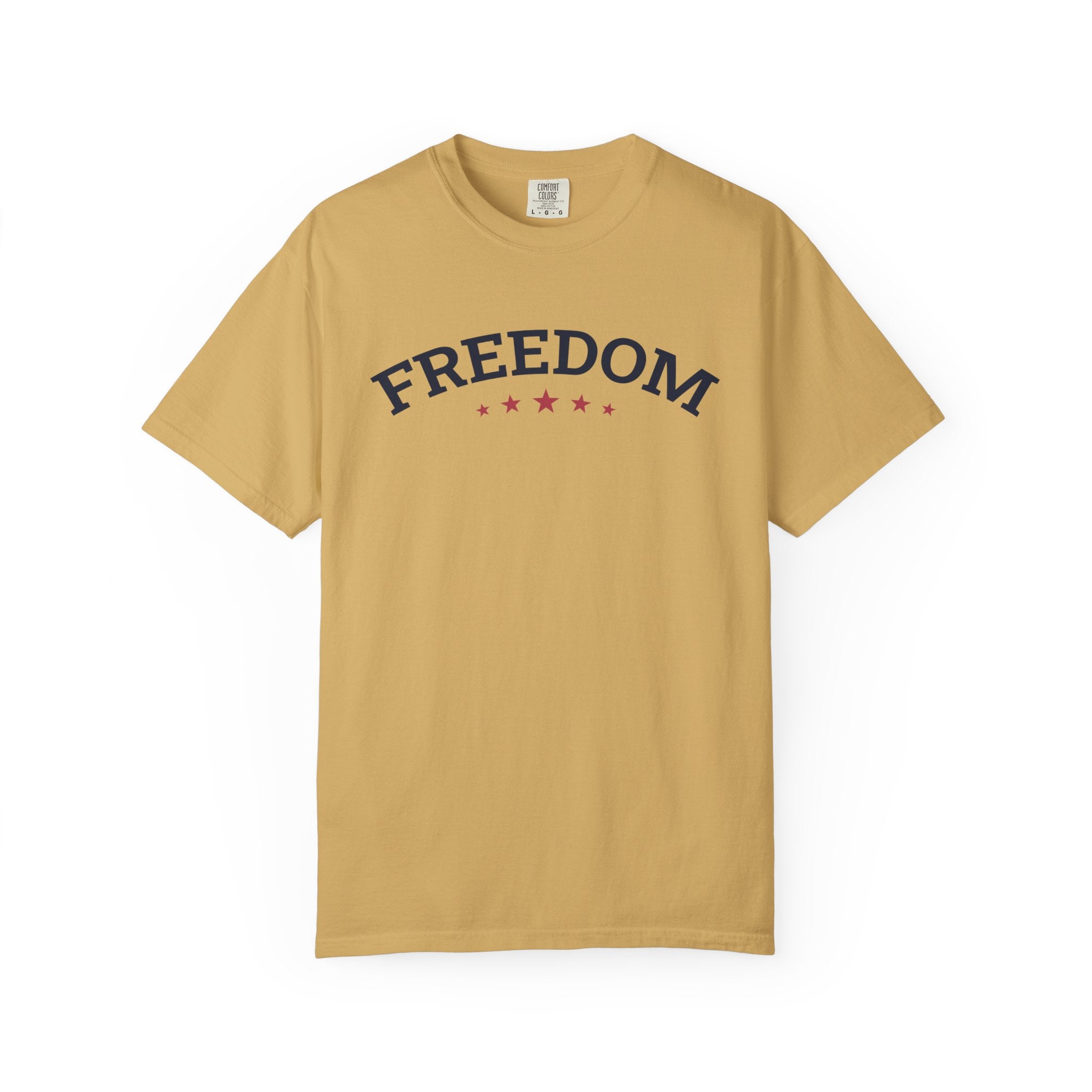 Freedom Unisex T-Shirt - Mustard / S