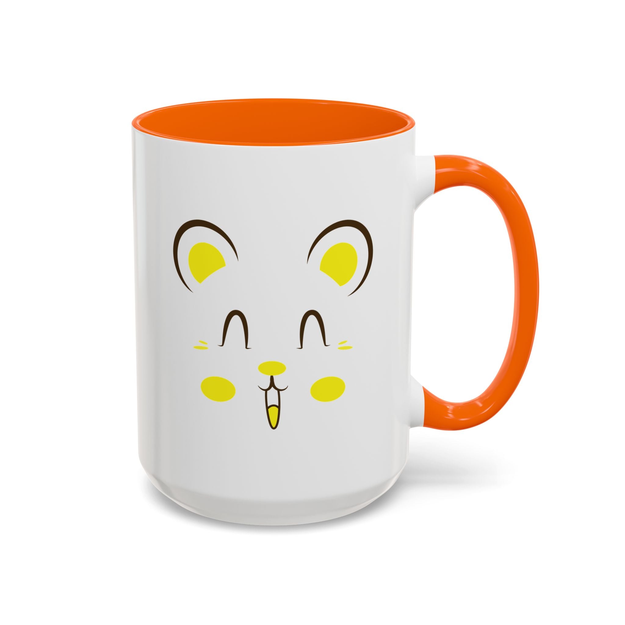 Cute Hamster Face Accent Coffee Mug