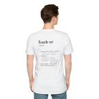 Teacher Definition T-Shirt (V4 - Back Print) - T-Shirt