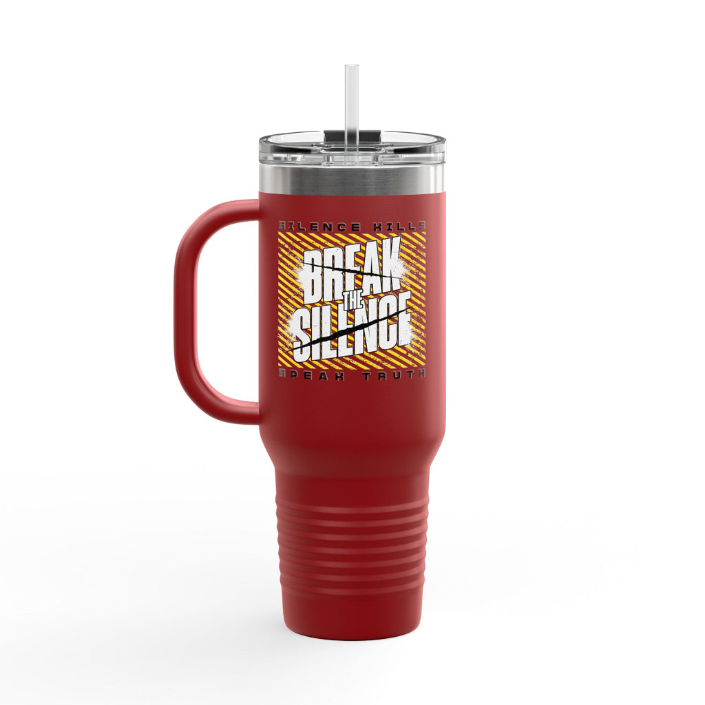 Break the Silence Insulated Travel Mug - 40oz / Red