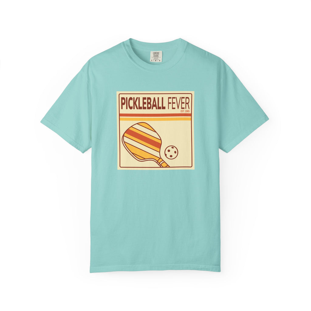 Pickleball Fever T-Shirt - Retro Graphic Unisex Tee for Players & Fans - Chalky Mint / S