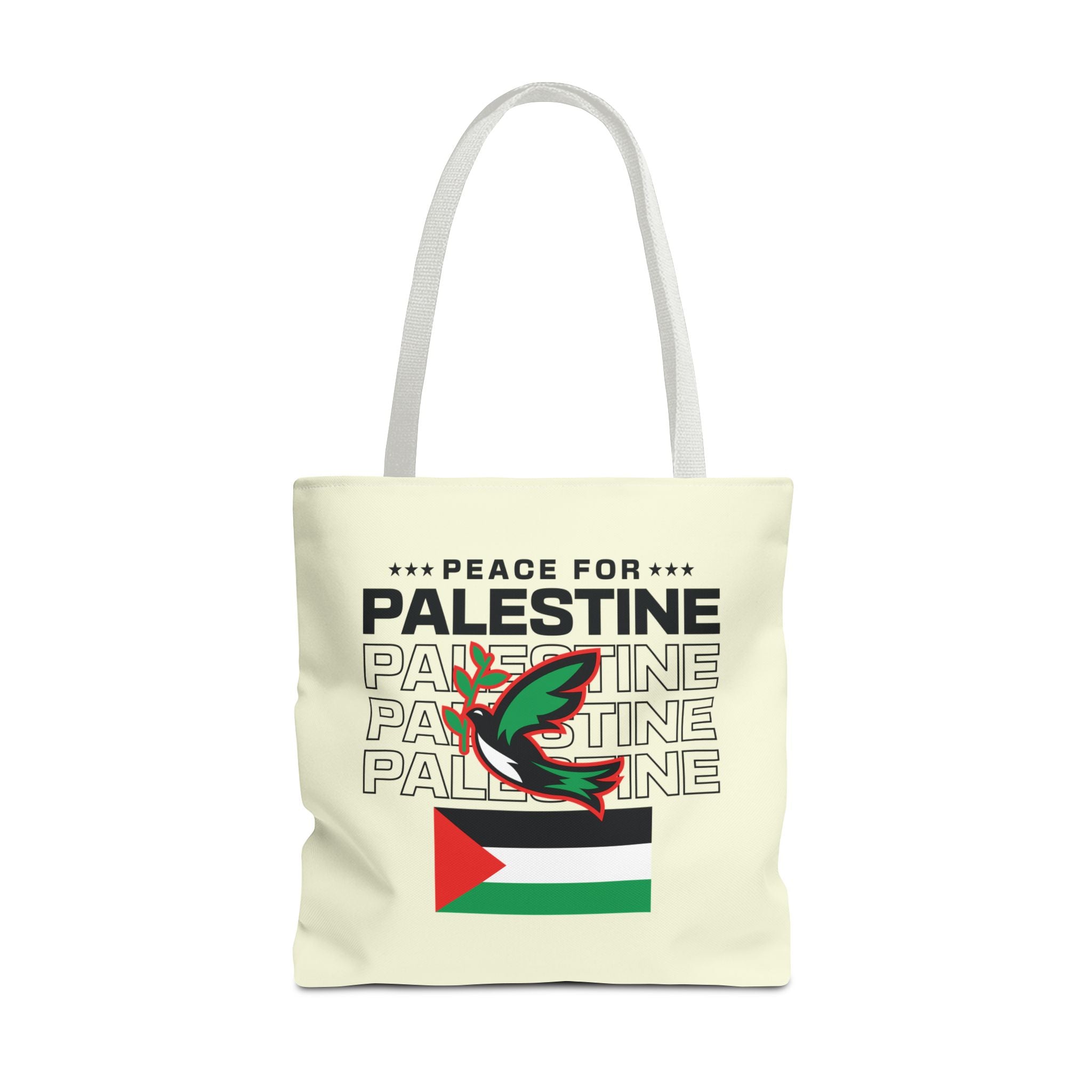 Peace for Palestine Tote Bag - 18’’ × / White - Bags