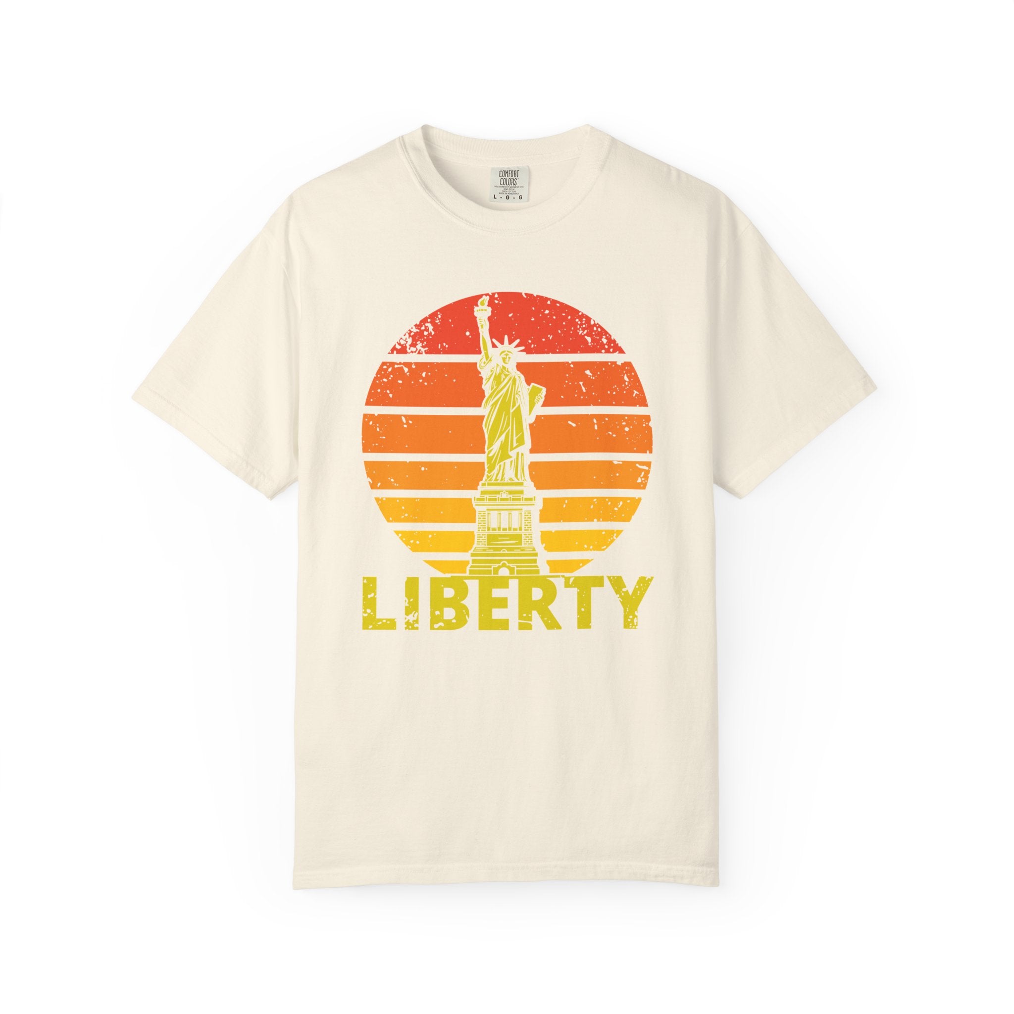 Liberty Statue Vintage T-Shirt - Ivory / S