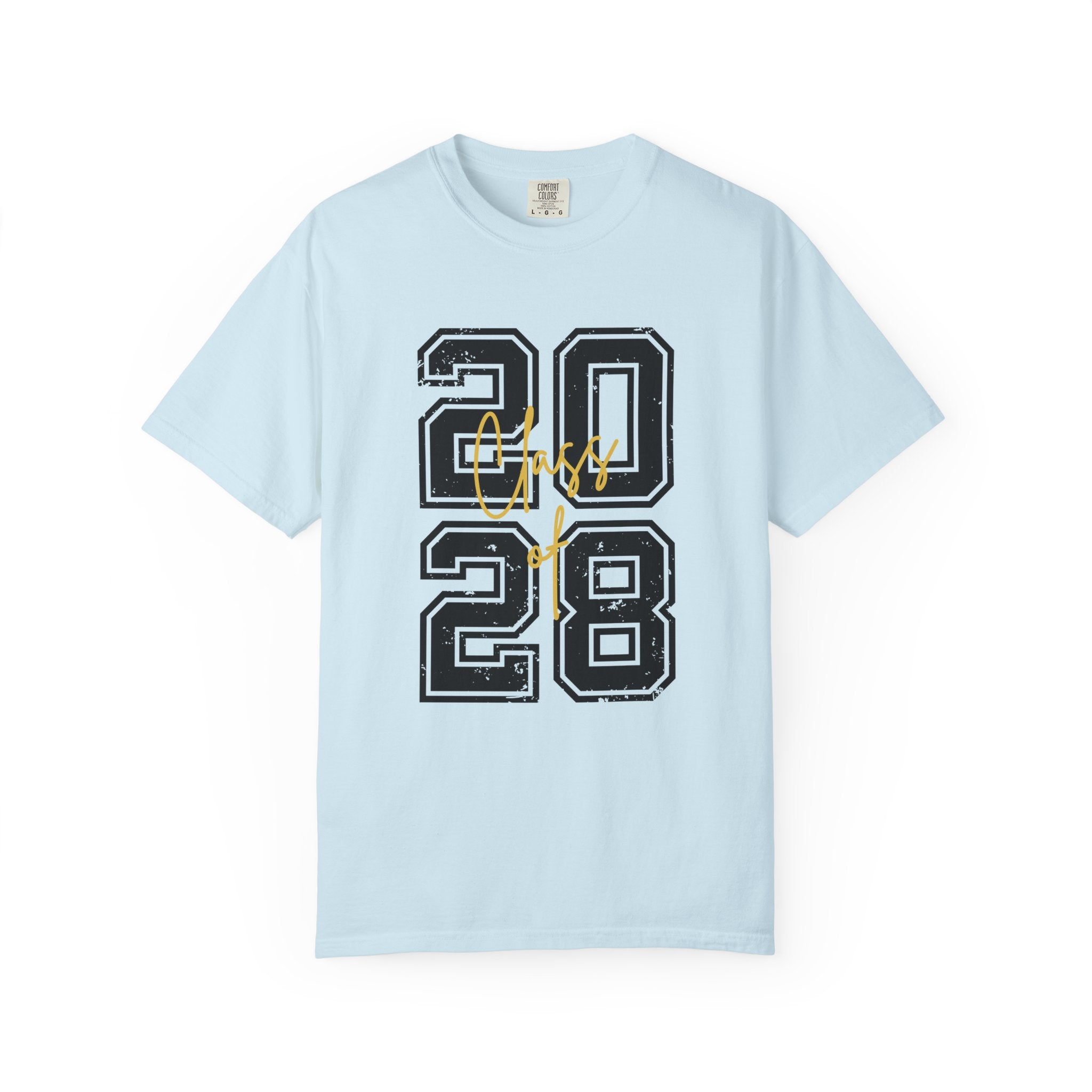 Graduation Unisex T-Shirt 2028 Customizable College Tee High School Graduation Gift Trendy Casual Wear - Chambray / S