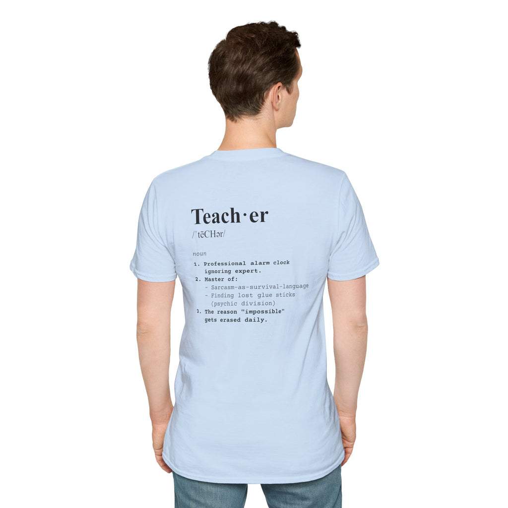 Teacher Definition T-Shirt (V3 - Back Print) - T-Shirt