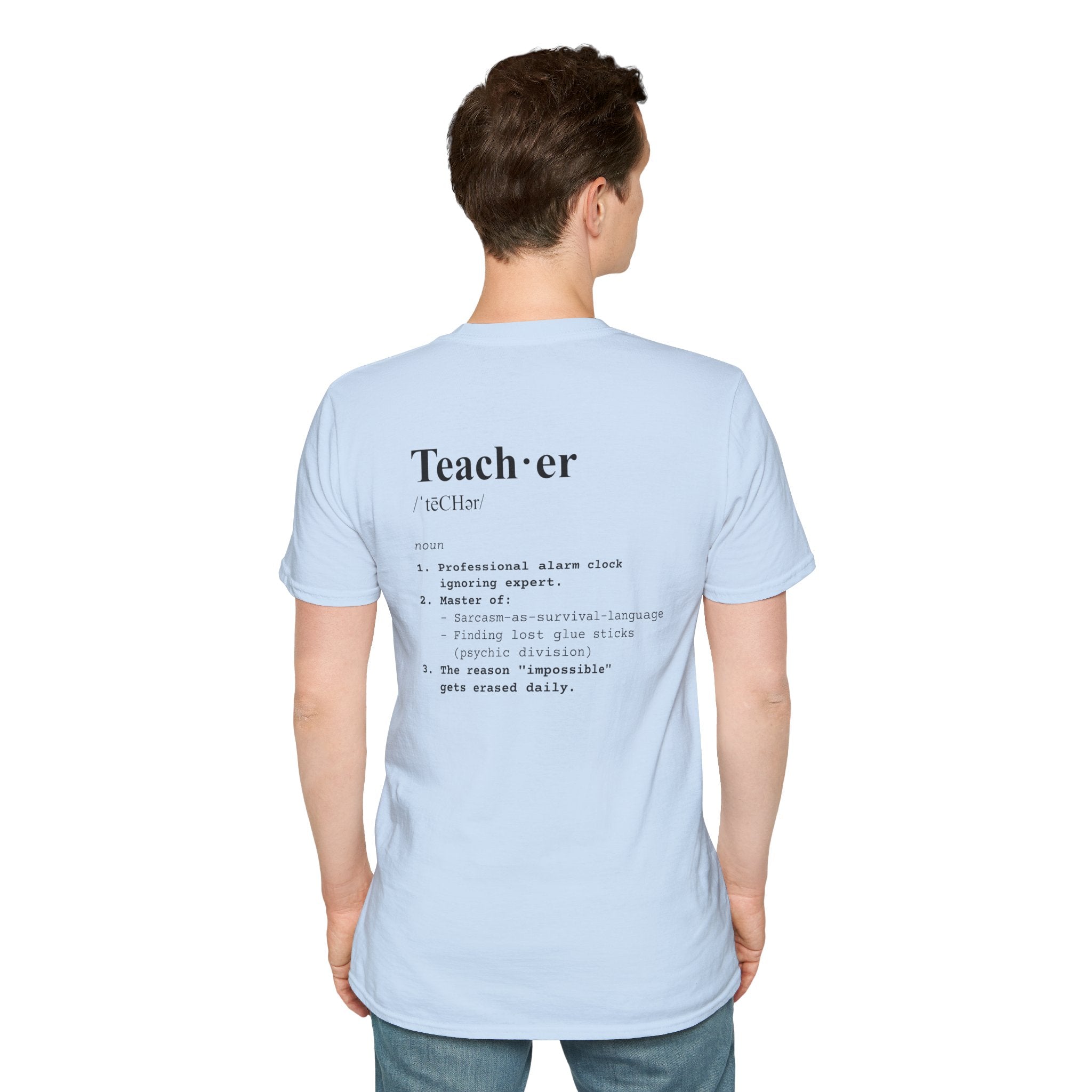 Teacher Definition T-Shirt (V3 - Back Print) - T-Shirt