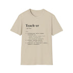 Teacher Definition T-Shirt (V2) - Sand / S - T-Shirt