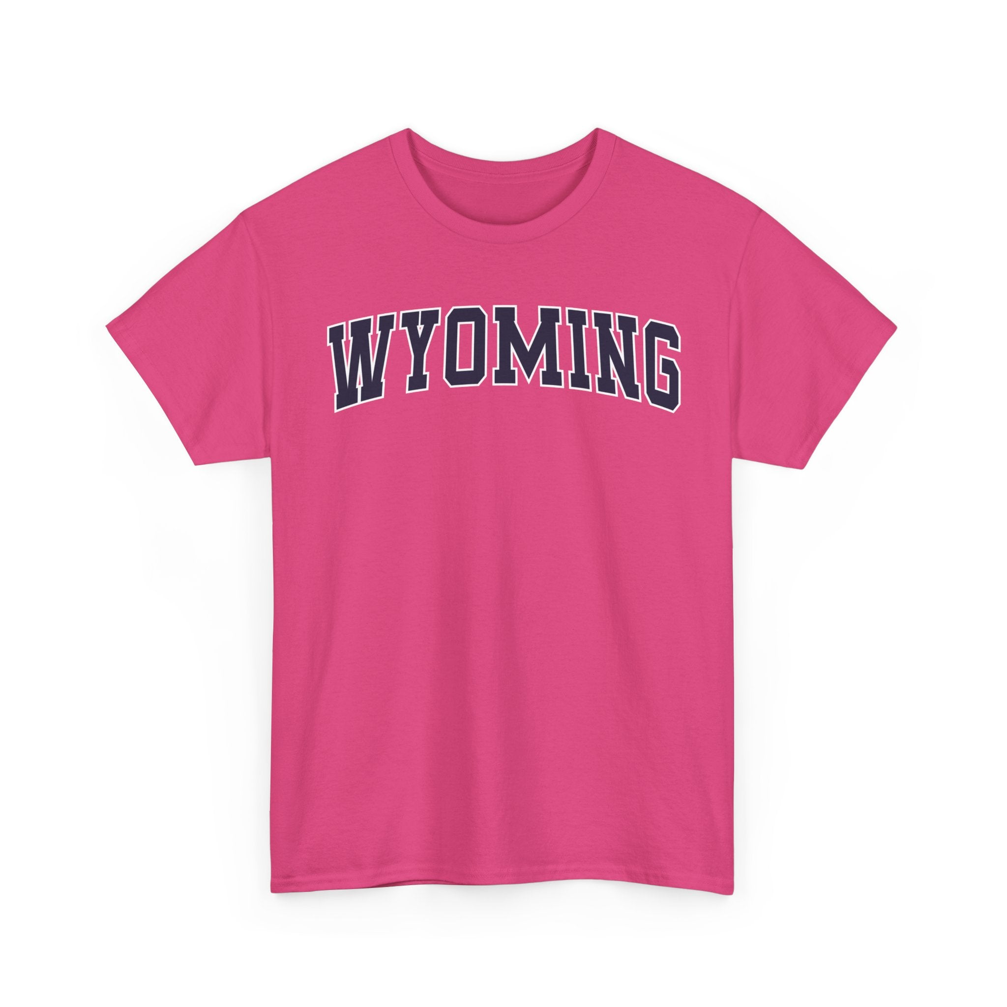 Wyoming Vintage Varsity T-shirt - Heliconia / S - T-Shirt