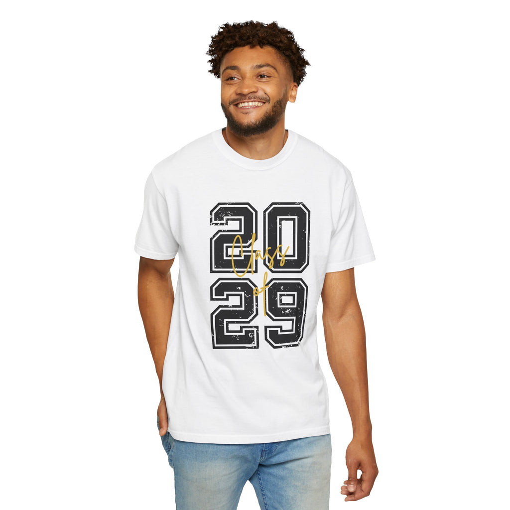 Class of 2029 Vintage Unisex T-Shirt Trendy Graphic Tee for Celebrations Comfortable Everyday Wear Unique Gift Idea