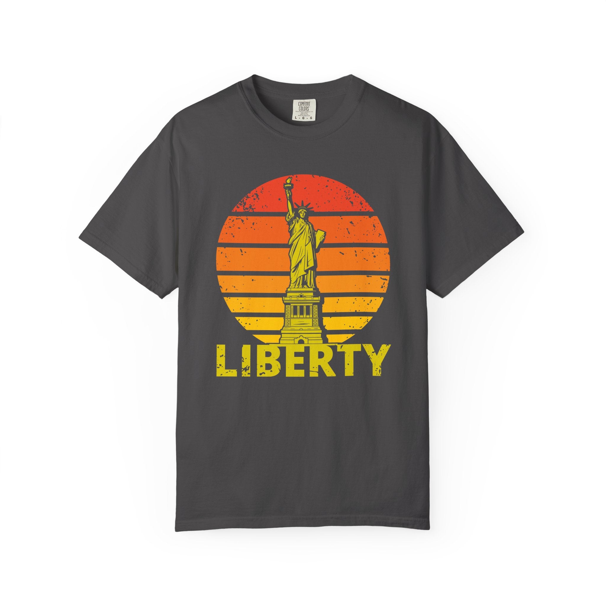 Liberty Statue Vintage T-Shirt - Graphite / S