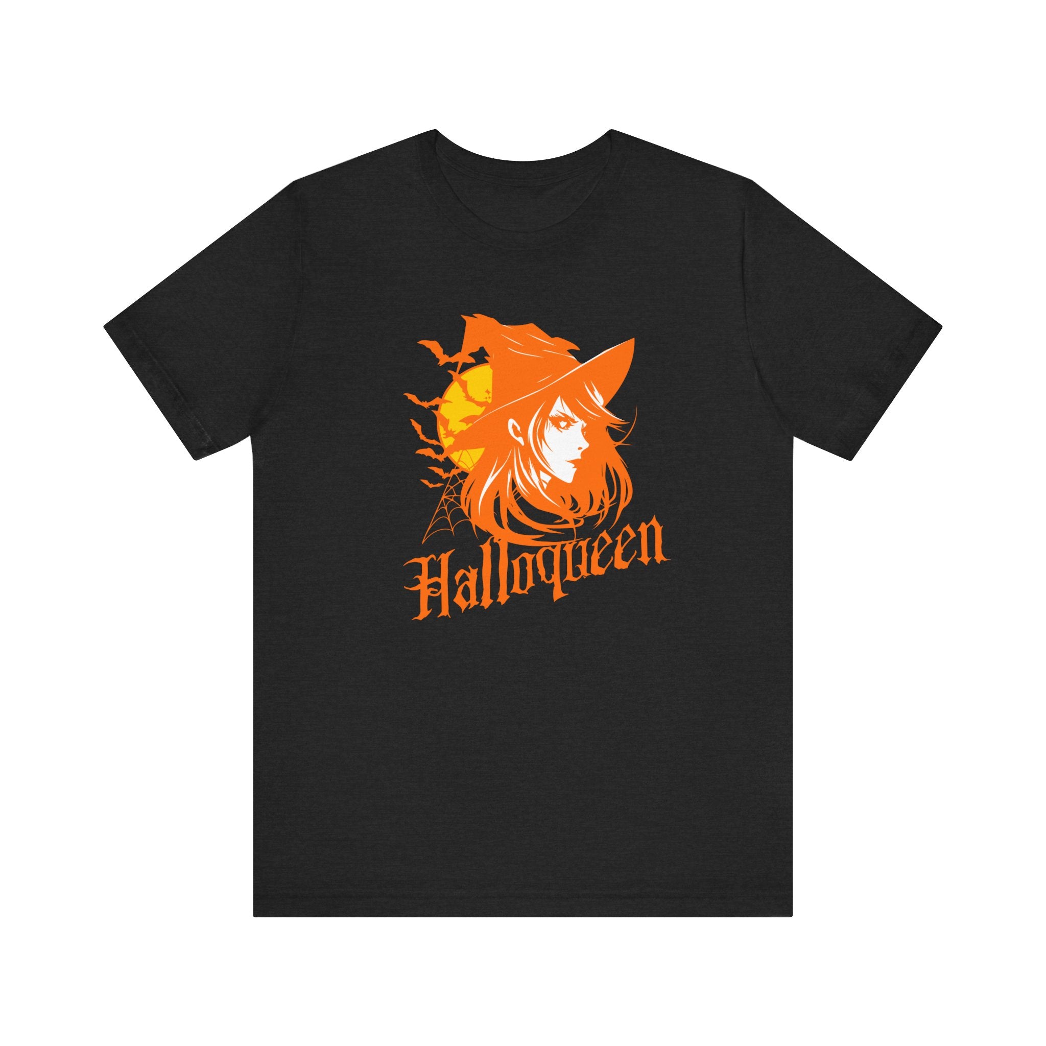 Halloqueen Witch T-Shirt: Sassy Halloween Queen Tee with Vintage Retro Design - Solid Black Blend / S - T-Shirt