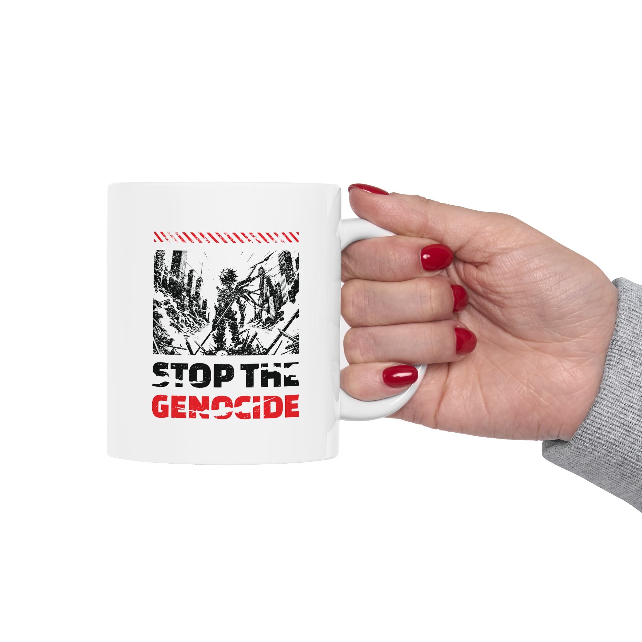 Stop the Genocide Ceramic Mug
