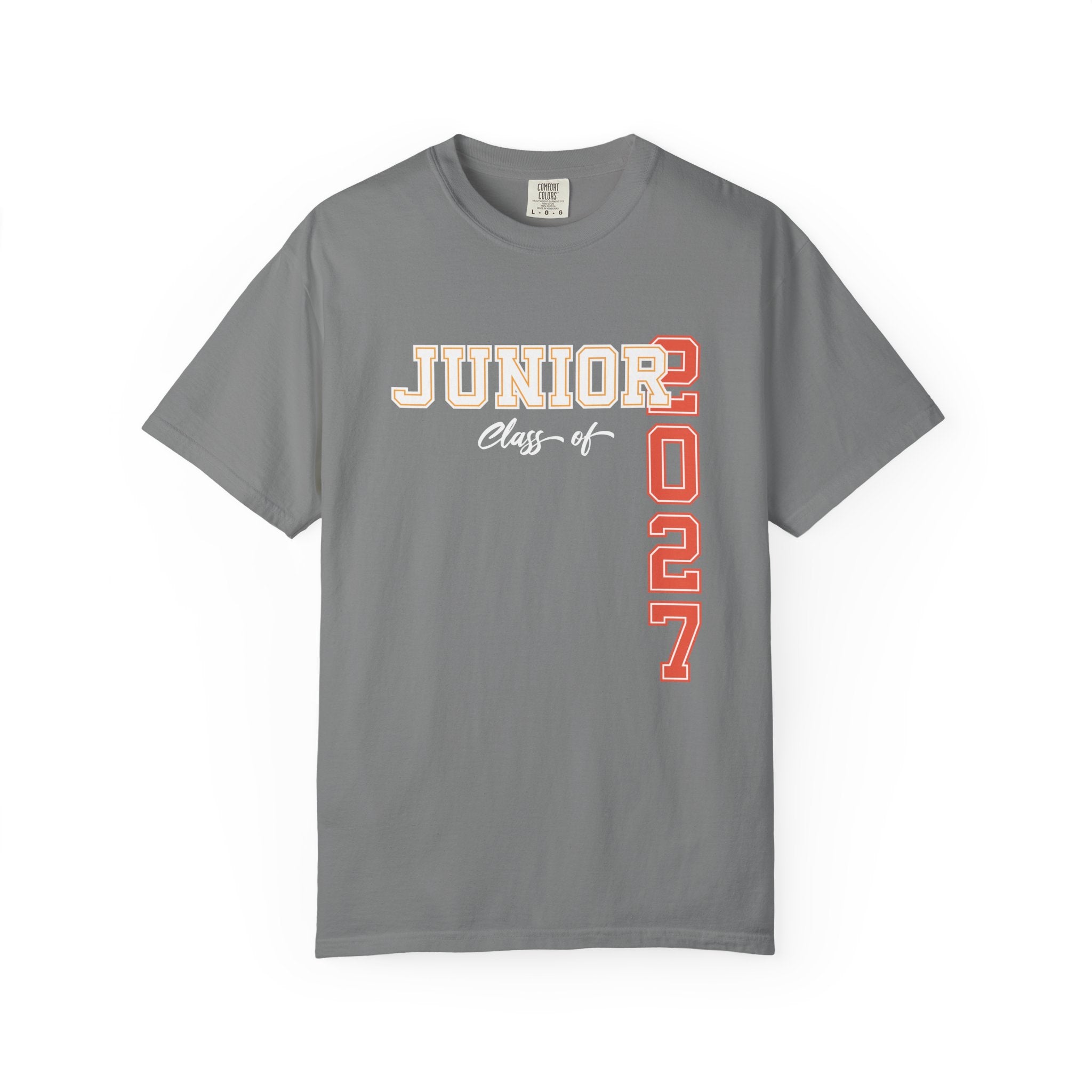 Junior Class of 2027 T-Shirt | Graduation Shirt | School Spirit Tee | Trendy Youth Apparel | Back to School Gift - Grey
