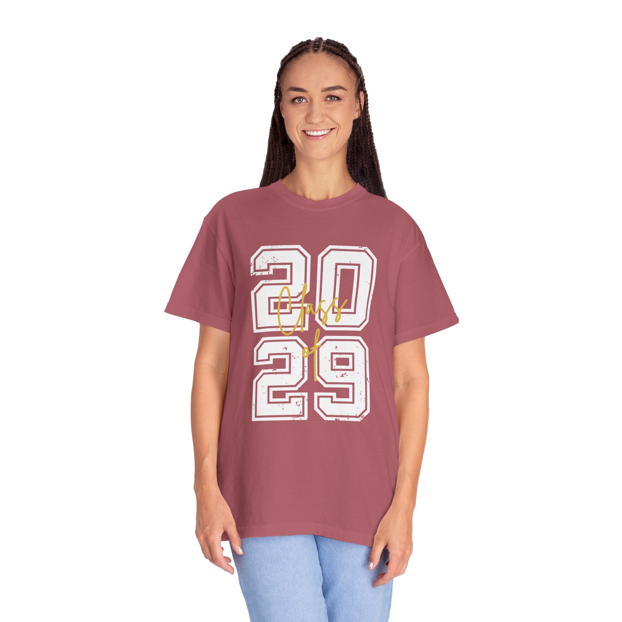 Class of 2029 Vintage Unisex T-Shirt Trendy Graphic Tee for Celebrations Comfortable Everyday Wear Unique Gift Idea