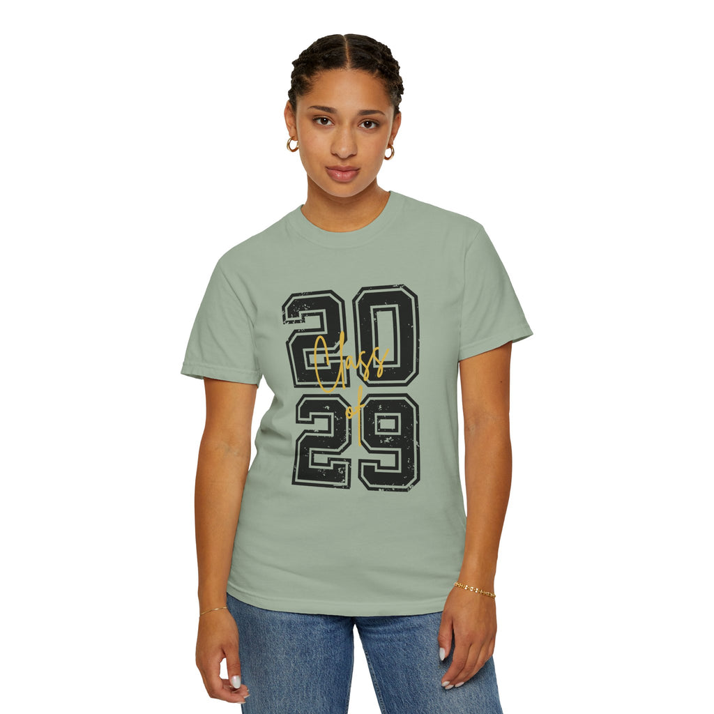 Class of 2029 Vintage Unisex T-Shirt Trendy Graphic Tee for Celebrations Comfortable Everyday Wear Unique Gift Idea