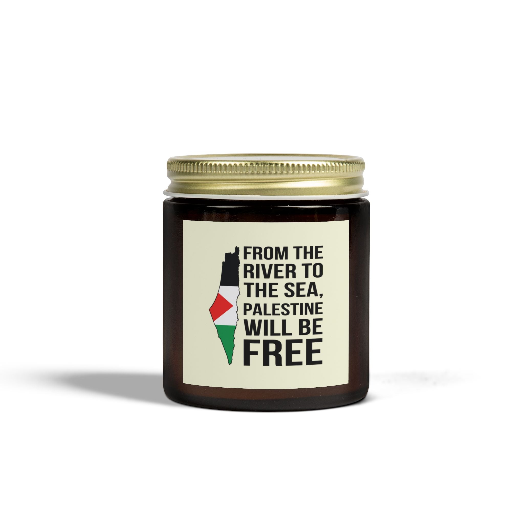 Palestine Freedom Scented Candles - 4oz / Amber / Vanilla Bean - Home Decor