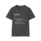 School Definition T-Shirt (V3) - Dark Heather / S - T-Shirt