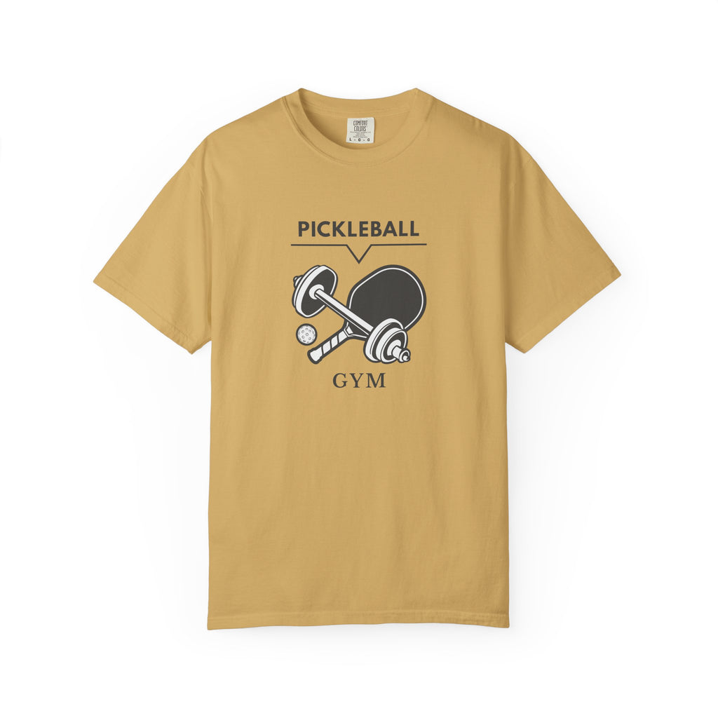 Funny Pickleball Gym T-Shirt | Humorous Workout Tee for Men & Women - Mustard / S