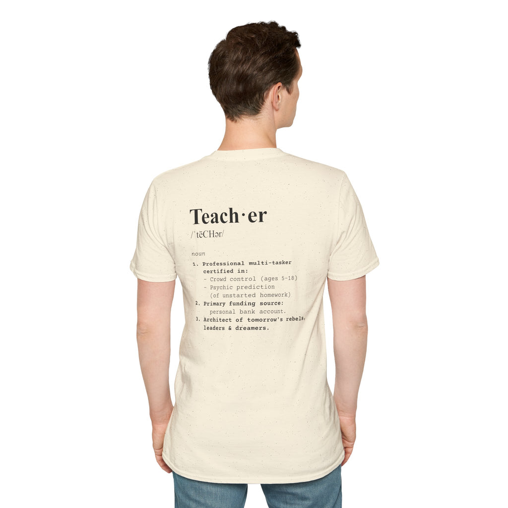 Teacher Definition T-Shirt (V2 - Back Print) - T-Shirt