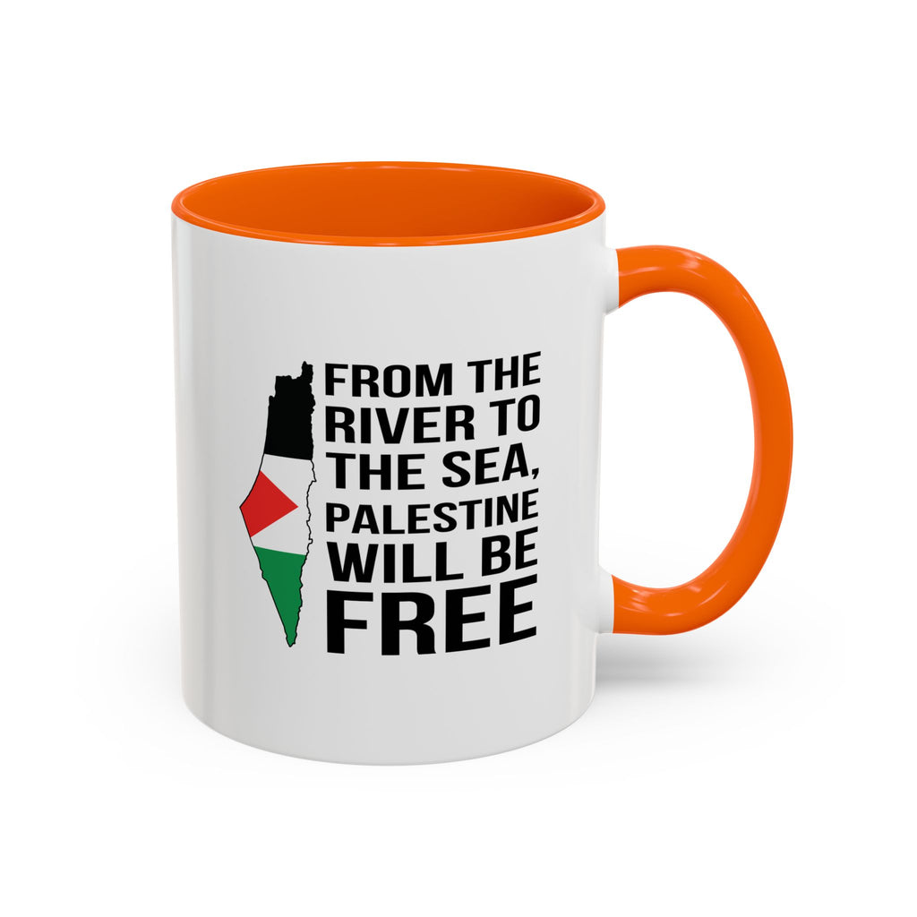 Palestinian Spirit Accent Coffee Mug - 11oz / Orange