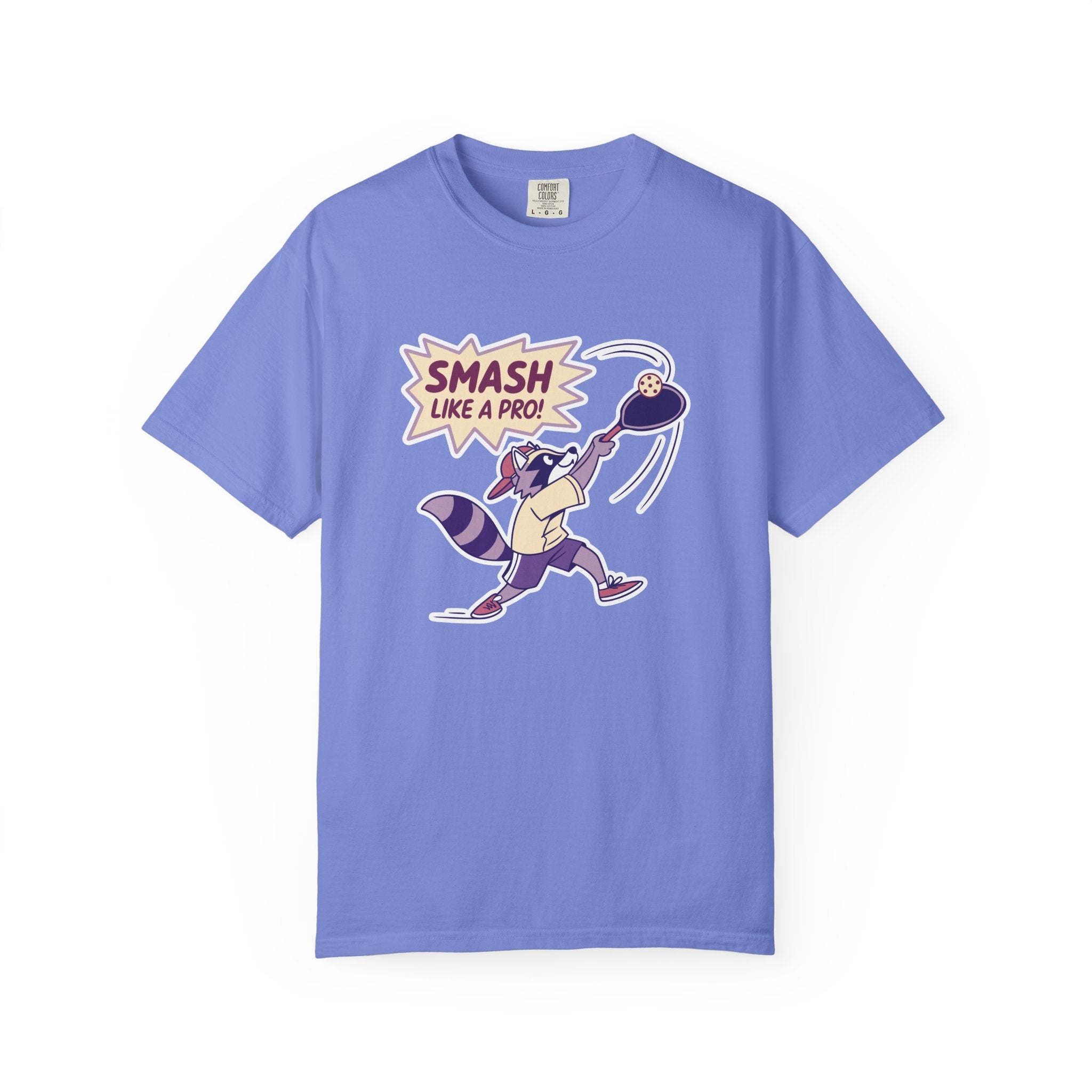 ’Smash Like A Pro’ Pickleball T-Shirt | Retro Sports Quote Tee for Men & Women - Flo Blue / S