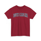 Red t-shirt with 'SOUTH CAROLINA' text on a white background