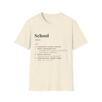 School Definition T-Shirt (V3) - Natural / S - T-Shirt