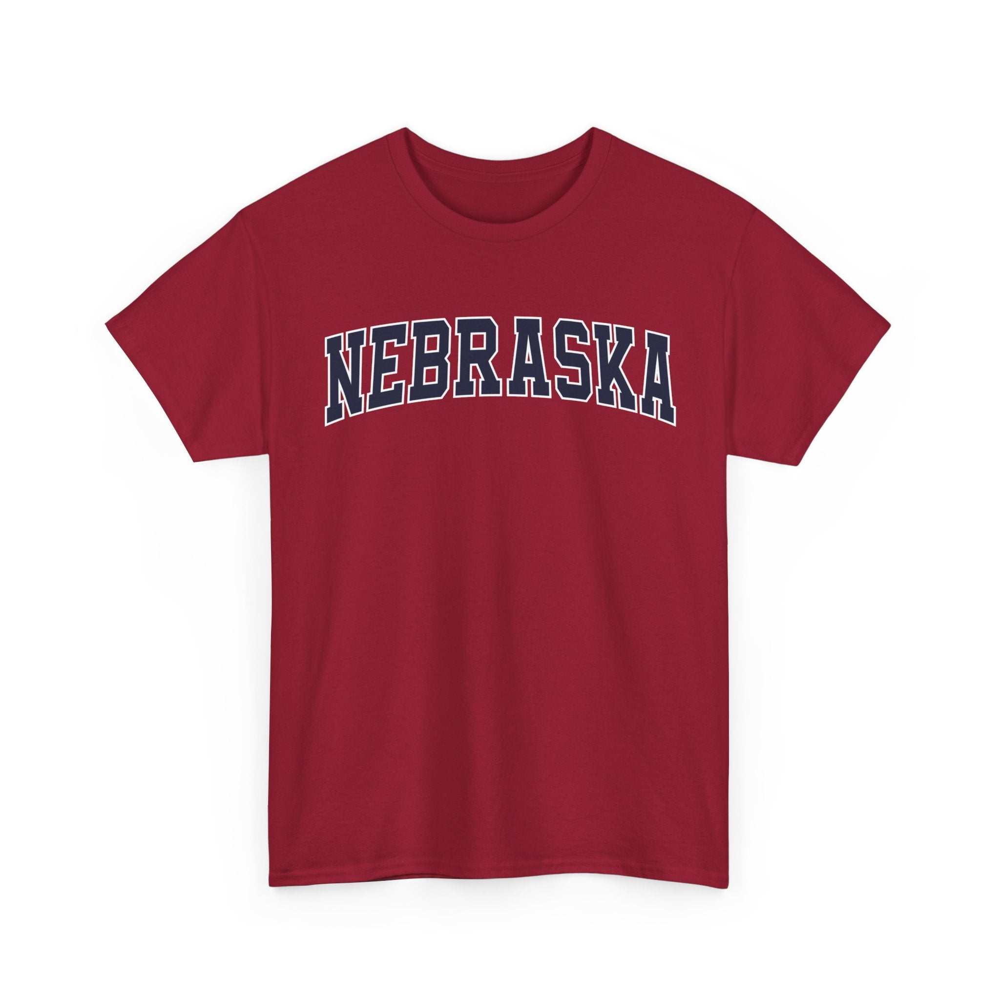 Nebraska Vintage Varsity Unisex T-shirt - Cardinal Red / S - T-Shirt