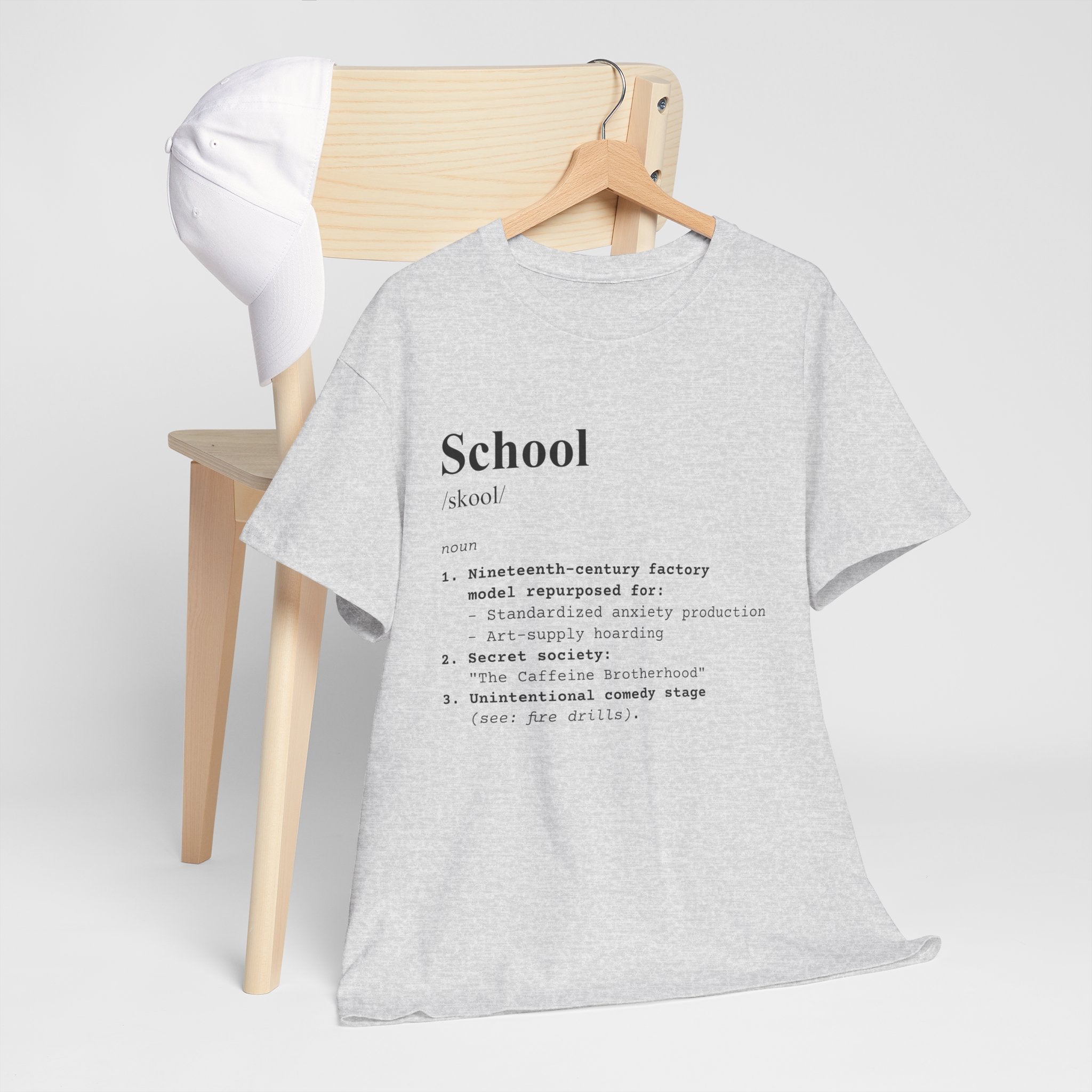 School Definition Unisex Tee Perfect for Students Teachers Casual Wear Back to School Birthday Gifts Graduation