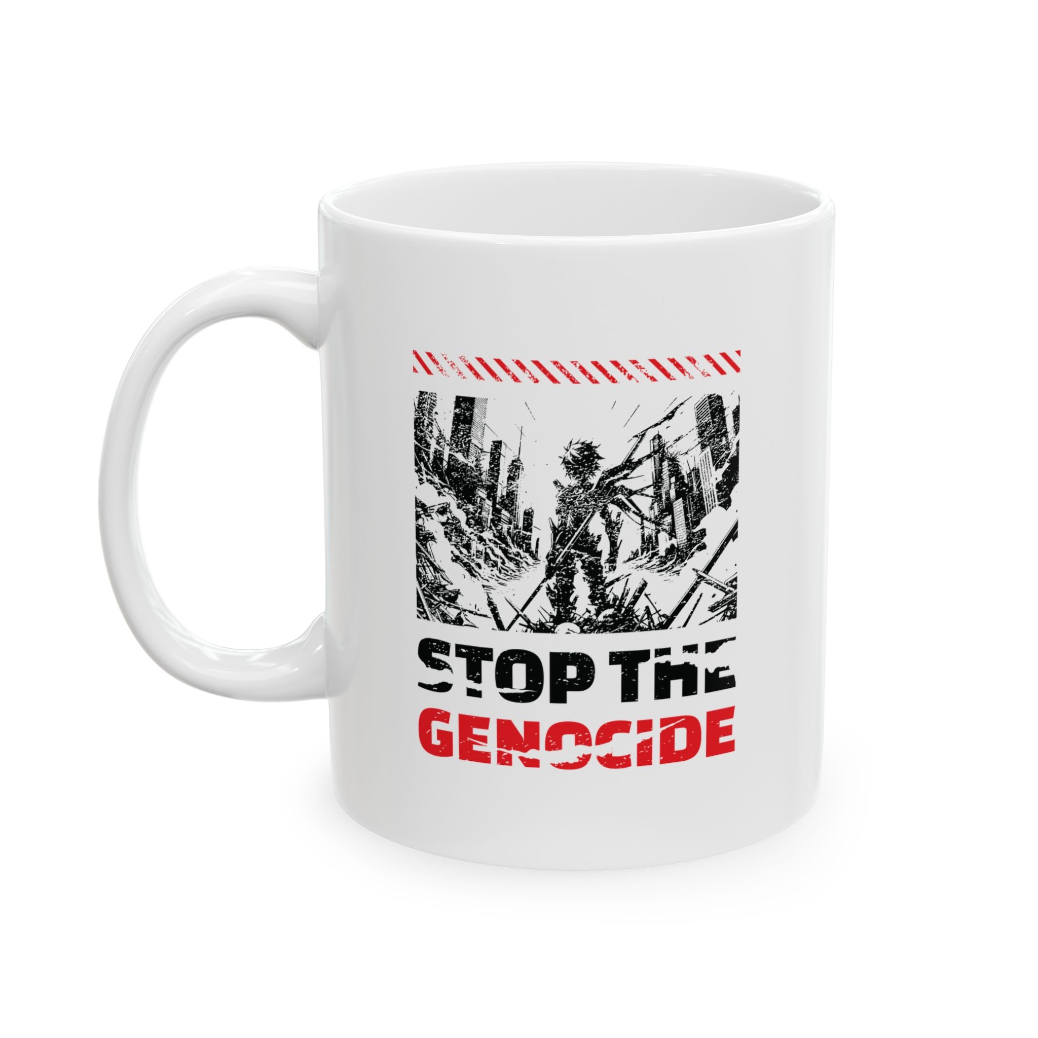 Stop the Genocide Ceramic Mug - 11oz