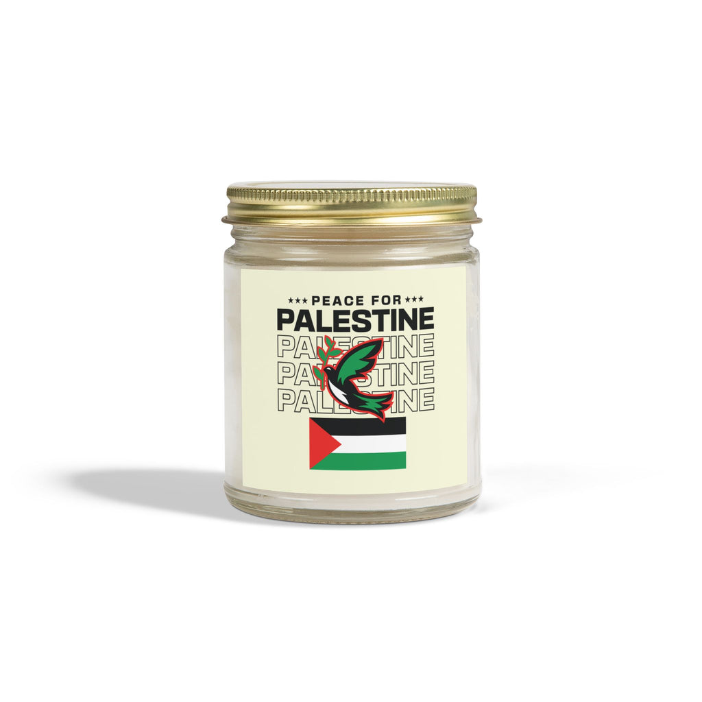 Peace for Palestine Scented Candles - 9oz / Clear / Cinnamon Chai - Home Decor