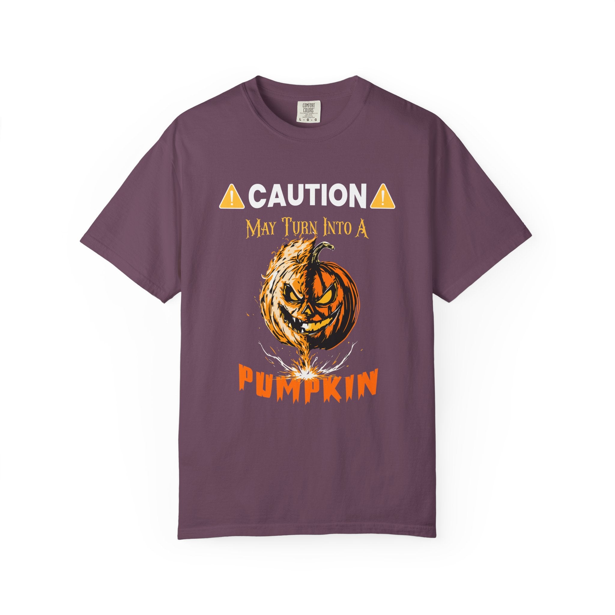 ⚠️ Caution: May Turn Into a Pumpkin T-Shirt - Berry / S - T-Shirt
