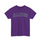 Illinois Vintage Varsity Unisex T-shirt - Purple / S - T-Shirt