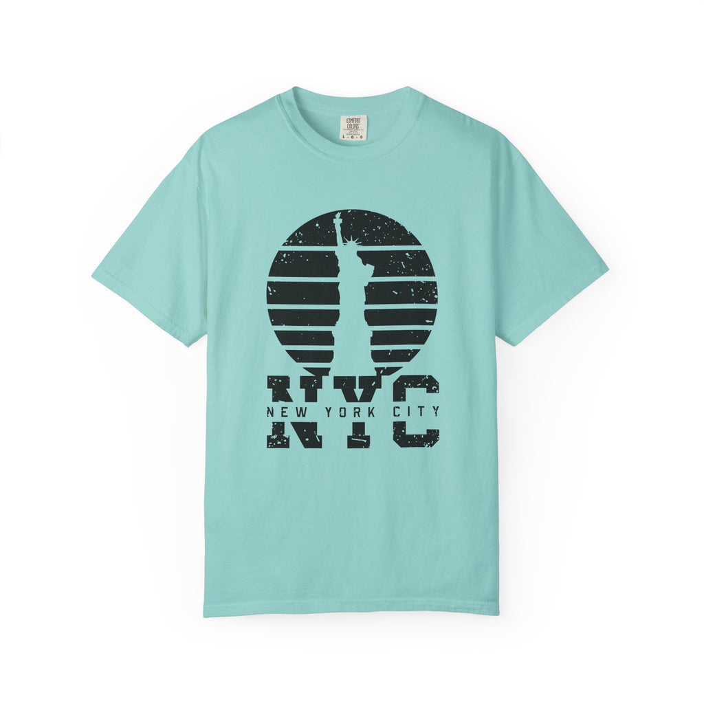 NYC Sunset Graphic T-Shirt - Chalky Mint / S