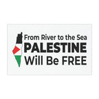 Palestine Freedom Car Magnet - 7.5’’ × 4.5’’ / Rectangle / 1 pc - Home Decor