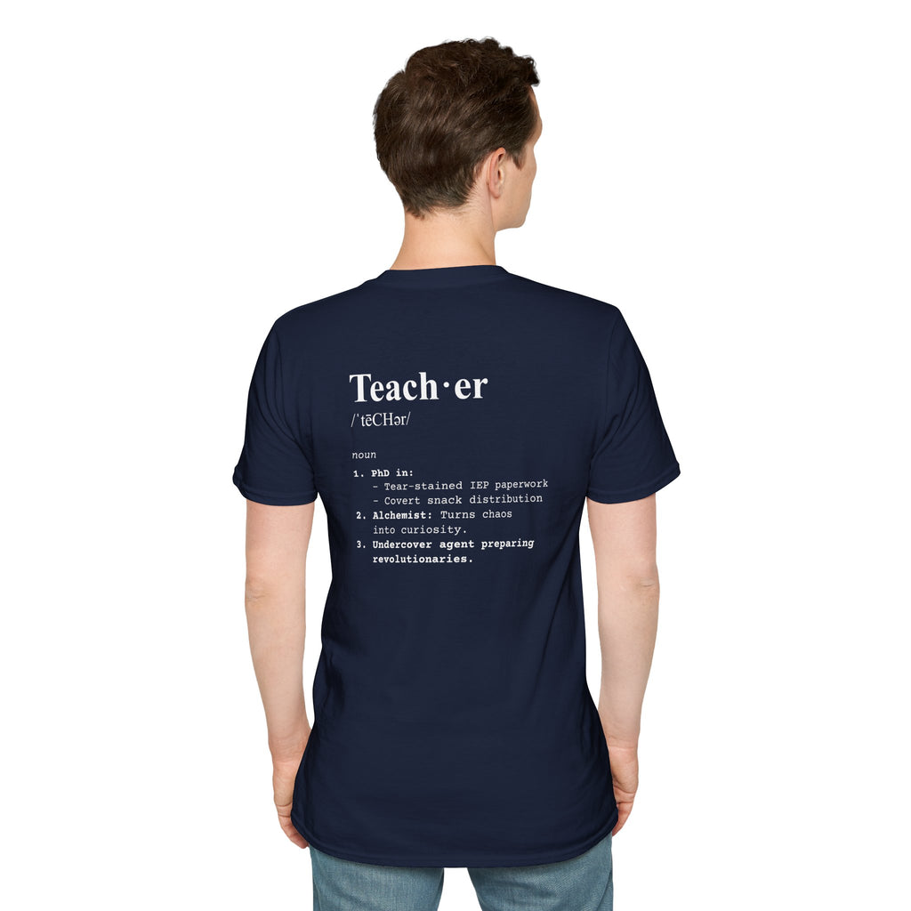Teacher Definition T-Shirt (V5 - Back Print) - T-Shirt