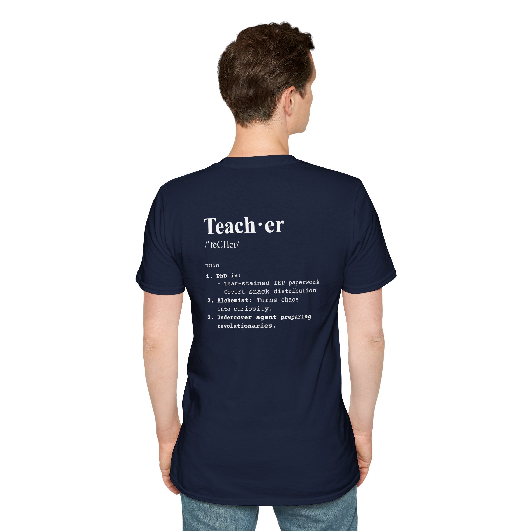 Teacher Definition T-Shirt (V5 - Back Print) - T-Shirt