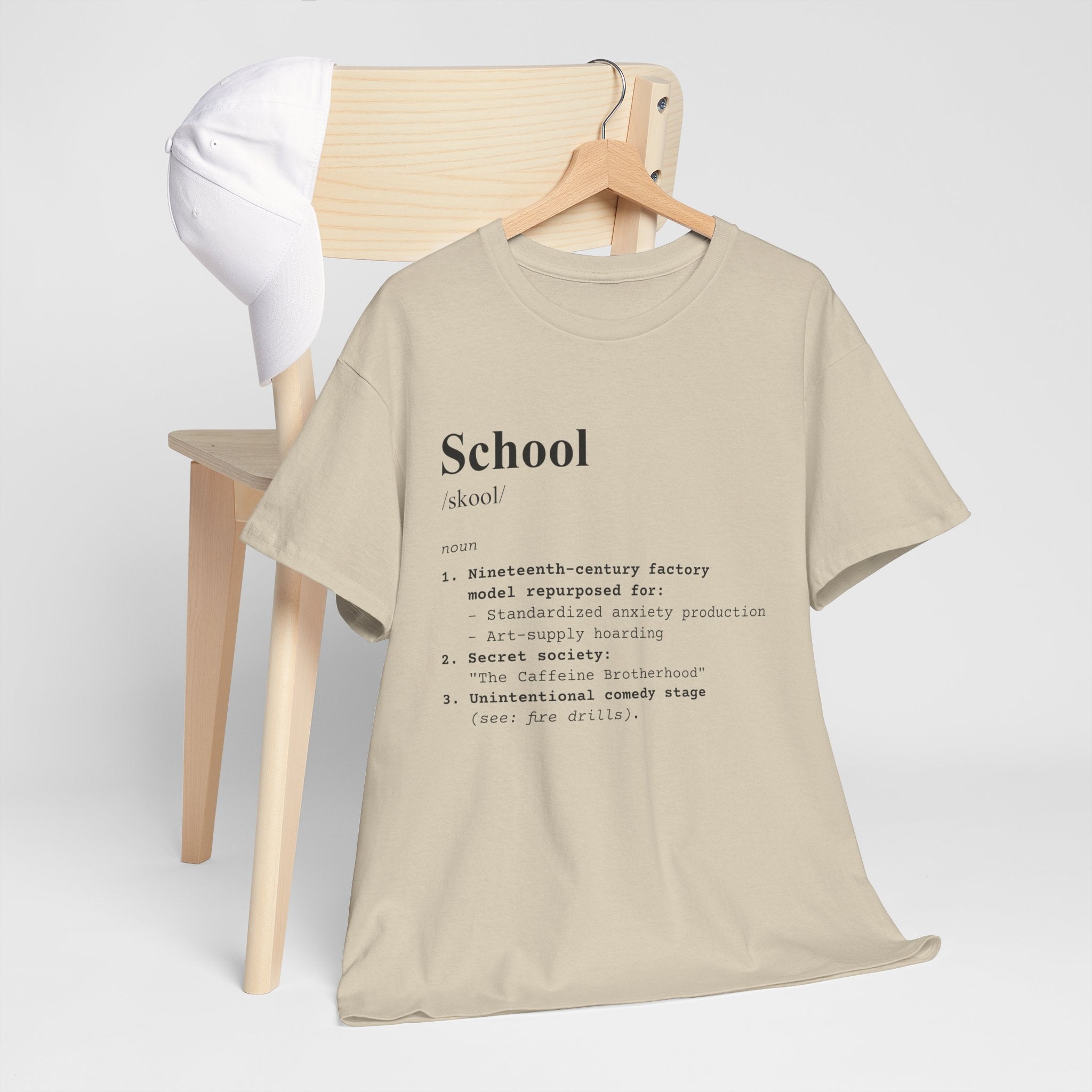 School Definition Unisex Tee Perfect for Students Teachers Casual Wear Back to School Birthday Gifts Graduation