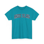 Rhode Island Vintage Varsity Unisex T-shirt - Tropical Blue / S - T-Shirt