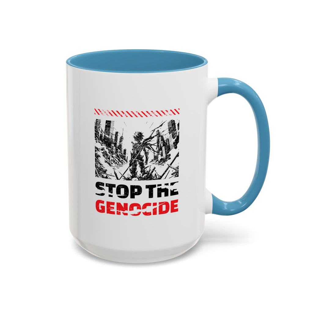 Stop the Genocide Accent Coffee Mug